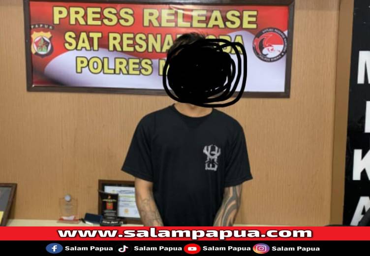 Merangkap Jadi Pengedar Sabu, Pekerja Rumah Makan Di Timika Dibekuk Polisi