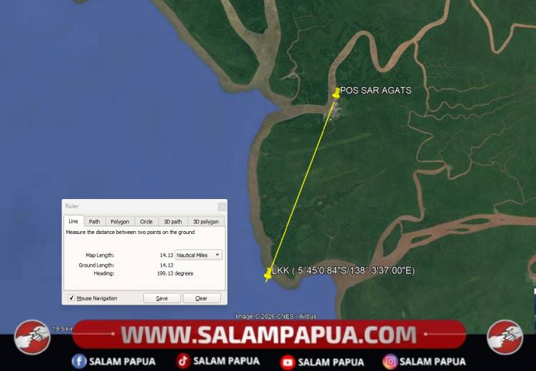 Long Boat Tenggelam Dihantam Ombak Di Perairan Bokap Asmat, 8 Penumpang Selamat
