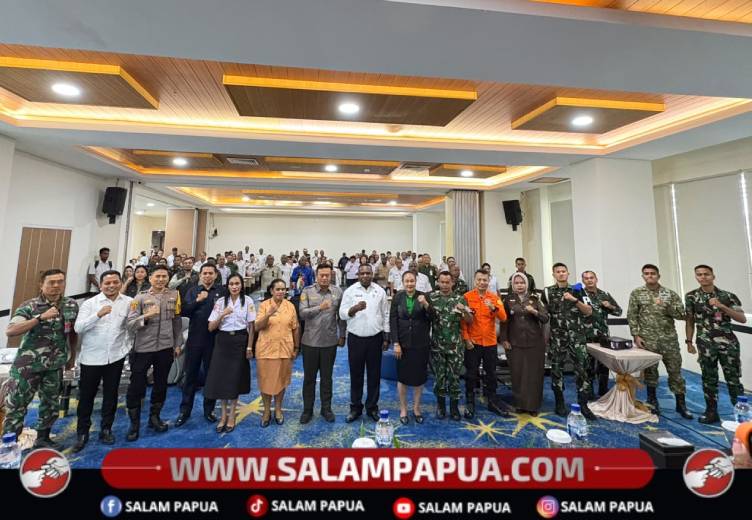 Rakor Verifikasi Logistik Bencana Se-Tanah Papua Digelar Di Mimika