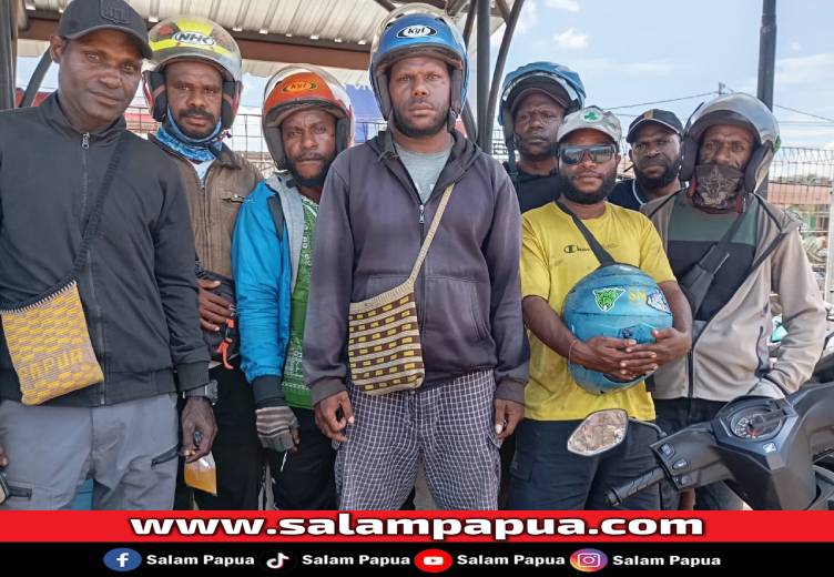Tak Ingin Digeneralisasi, Pengojek Nabire Klarifikasi Isu Helm Biru
