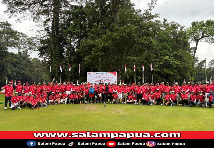 128 Peserta Meriahkan Golf Tournament 2025 Merah Putih Di Timika