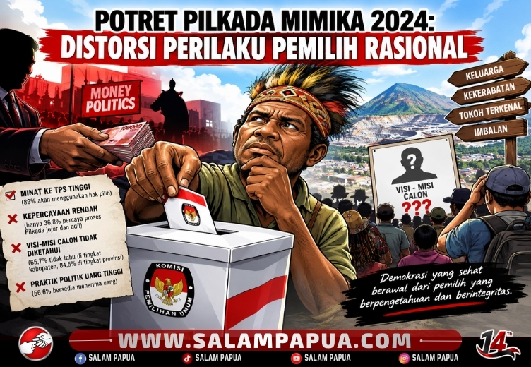Distorsi Perilaku Pemilih Rasional Pada Pilkada Mimika 2024