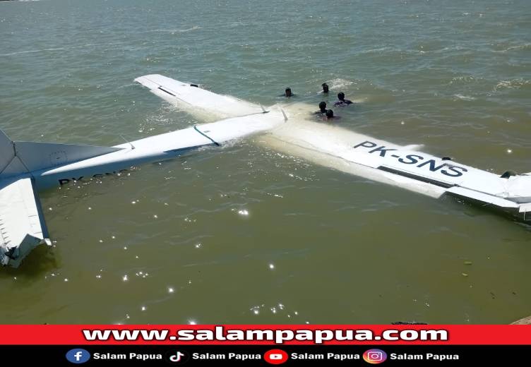 Pesawat Smart Air PK-SNS Alami Crash Landing Di Bandara Nabire, Tidak Ada Korban Jiwa