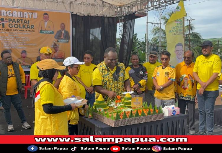 Perkuat Barisan, Golkar Mimika Rayakan HUT Ke-61 Dengan Semangat Persatuan