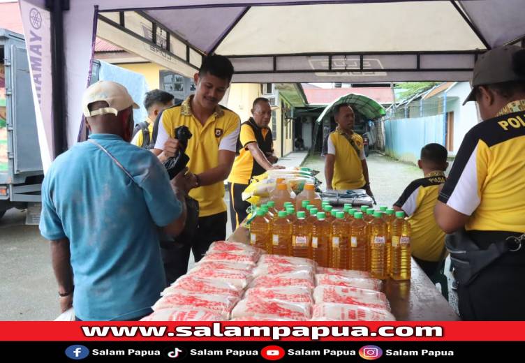 Polres Mimika Gelar Gerakan Pangan Murah, Jaga Stabilitas Harga Dan Ketahanan Pangan