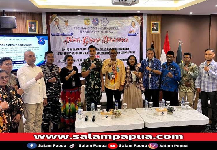 Perkuat P4GN, LAN Mimika Dan APH Satukan Langkah Tekan Narkoba