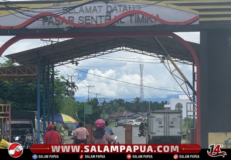 Disperindag Mimika Perkuat Penjagaan Keamanan Di Pasar Sentral