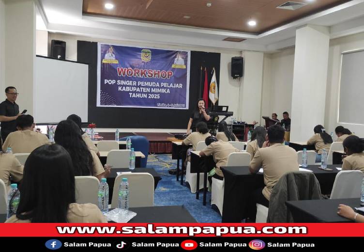 Disparbudpora Mimika Gelar Workshop Pop Singer, Siapkan Talenta Muda Menuju PKPI 2025