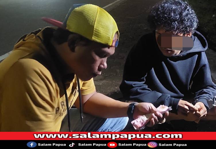 Polisi Tangkap Pengedar Ganja Di Jalan WR Soepratman Timika, Puluhan Paket Disita