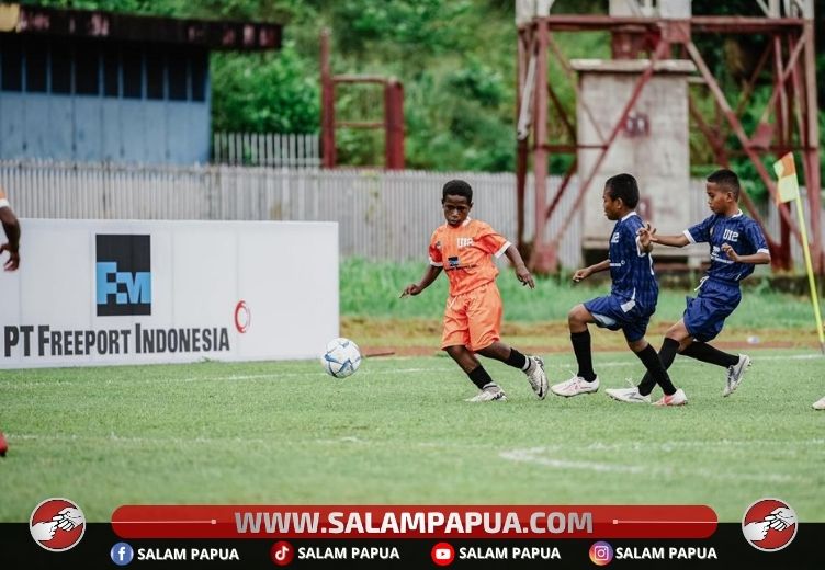 Freeport Grassroot Tournament (FGT) 2026 digelar di Stadion Mandala Jayapura pada 17-18 April 2026 melibatkan 13 SSB U-10 & U-12 (salampapua.com/Foto Corp.Comm PTFI)