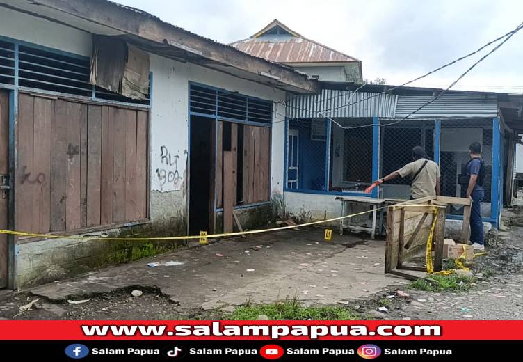 Pasar SP13 Mendadak Lengang Pasca Penikaman Anggota TNI, Tim Inafis Lakukan Olah TKP