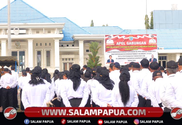 Apel Awal Maret, Pemerintah Kabupaten Nabire Serahkan Tiga SK, Termasuk CPPPK Formasi 2024
