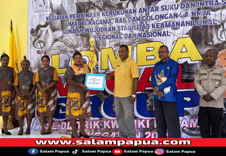 Wujudkan Aktivitas Positif, Distrik Kwamki Narama Gelar Lomba Vocal Grup Antar Gereja