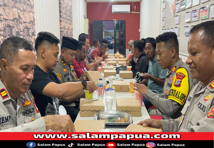 Perkuat Komunikasi, Polres Mimika Gelar Berbuka Puasa Bersama Wartawan