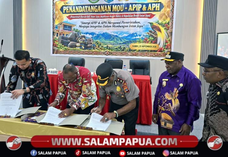 Polres, Pemkab Intan Jaya, Dan Kejari Nabire Perkuat Koordinasi Pengawasan Dan Penegakan Hukum