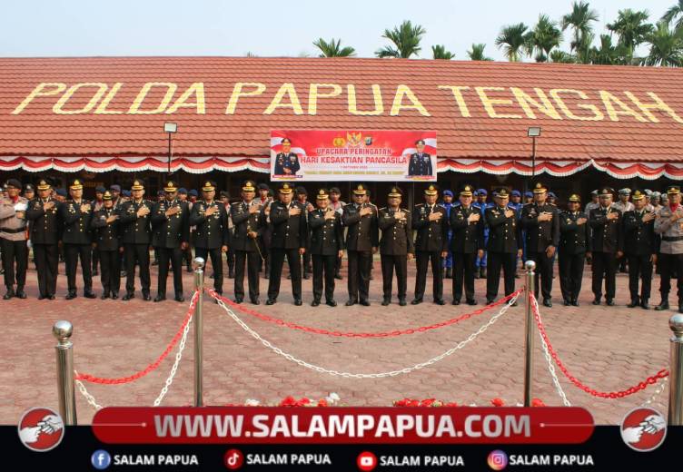 Polda Papua Tengah Gelar Upacara Peringatan Hari Kesaktian Pancasila, Ini Pesan Kapolda