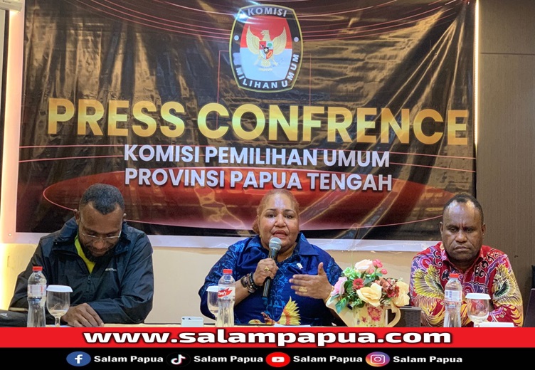 KPU Papua Tengah Gelar Pertemuan Bersama Wartawan Se-Timika
