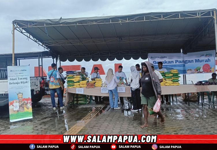 Stabilkan Harga Pangan, Gerakan Pangan Murah Kembali Digelar Di Pantai Nabire