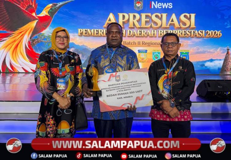 Mimika Raih Terbaik Pertama Program 3 Juta Rumah, Dapat Apresiasi Bedah 300 Unit
