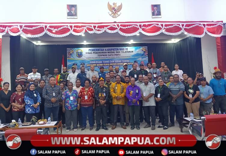 Dorong Kemandirian Ekonomi, 51 Pengusaha OAP Di Nabire Kantongi Sertifikat Badan Usaha