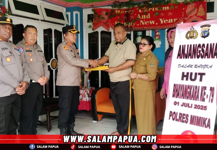 Jelang HUT Bhayangkara Ke-79, Polres Mimika Gelar Anjang Sana