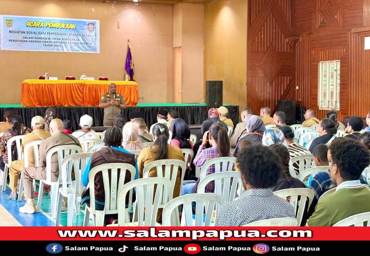 Satpol PP Mimika Sosialisasikan Dampak Penegakan Perda Dan Perbup Bagi Pelaku Usaha