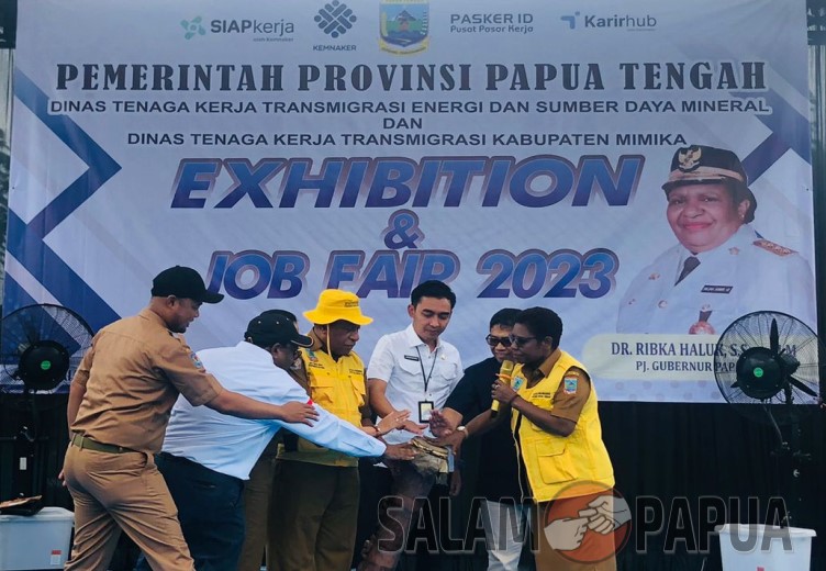 Exhibition And Job Fair 2023 Provinsi Papua Tengah Di Timika Resmi Dibuka