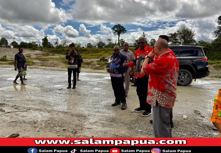 Tinjau Galian C Di Mimika, Gubernur Papua Tengah Harap Lokasi Disulap Jadi Tempat Wisata