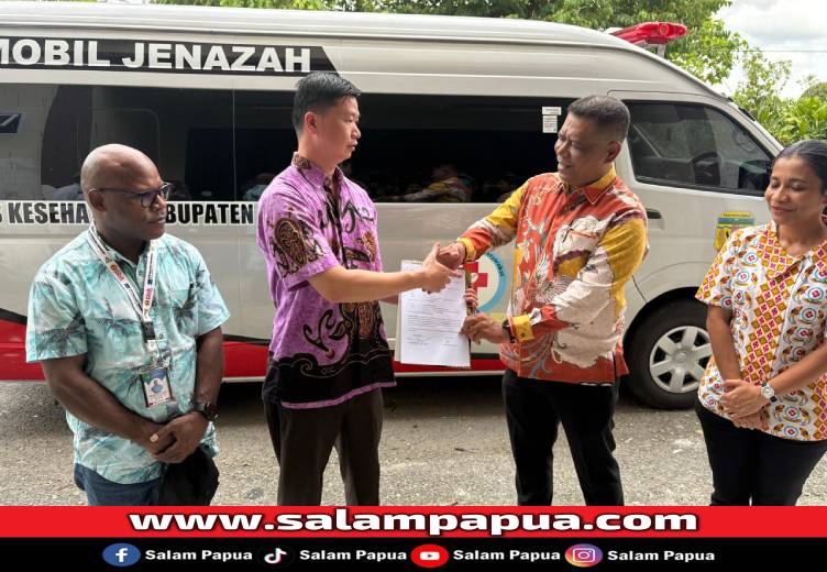 Hibah Rp15 Miliar, RSMM Peroleh Alkes Dan Mobil Jenazah Dari Dinkes Mimika