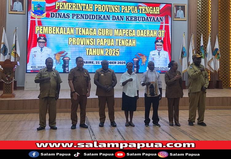 Gubernur Buka Pembekalan Tenaga Kontrak Mapega Daerah 3T Di Papua Tengah