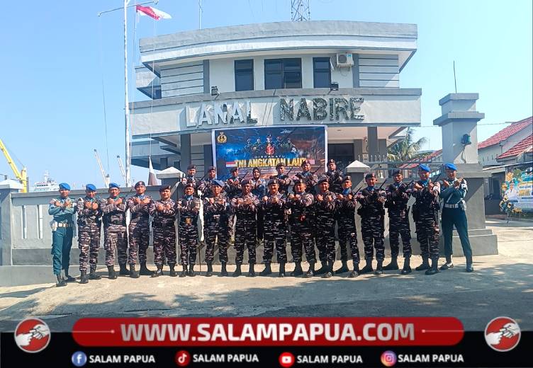 HUT Ke-81 TNI AL, Lanal Nabire Fokus Perkuat Pertahanan Dan Keamanan Maritim