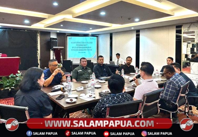 Perkuat Program MLT, BPJS Ketenagakerjaan Mimika Dan BTN Gelar Monev