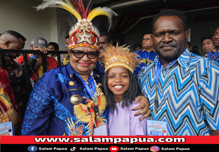 Hadiri HAN Di Jayapura, Ini Pesan Pj Gubernur Papua Tengah Bagi Anak-Anak