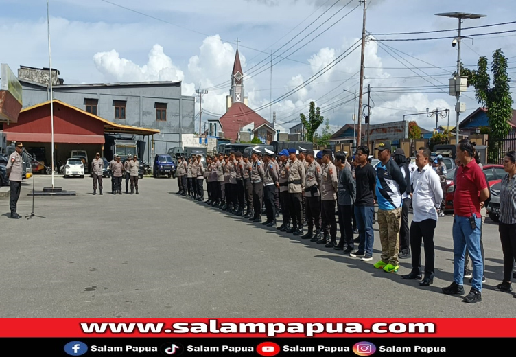 320 Personel TNI-Polri Perketat Penjagaan Debat Paslon Bupati Dan Wakil Bupati Mimika