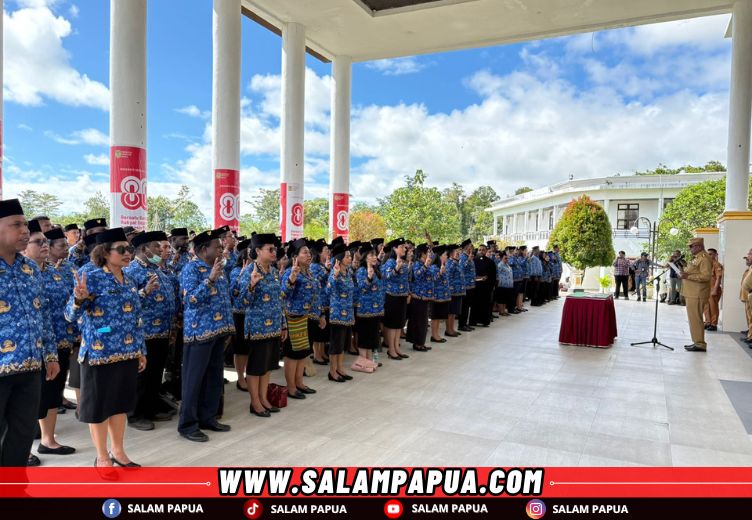 Bupati John Rettob Pimpin Pengambilan Sumpah 278 ASN Di Lingkup Pemkab Mimika