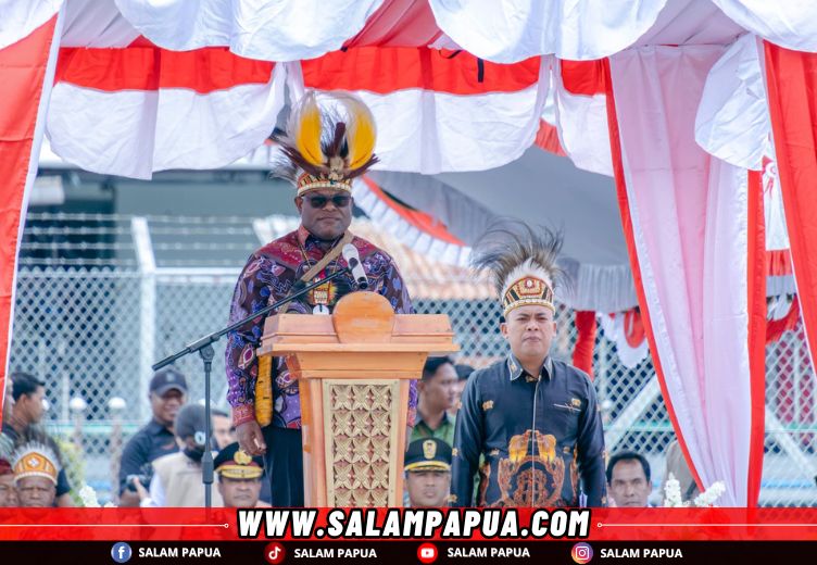 Jadi Inspektur Upacara, Gubernur Meki Nawipa: Pancasila Harus Menjadi Jiwa Dalam Pembangunan