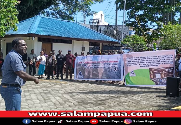 Datangi Kantor YPMAK, LMA Tsingwarop Tuntut Kejelasan Kompensasi Amdal