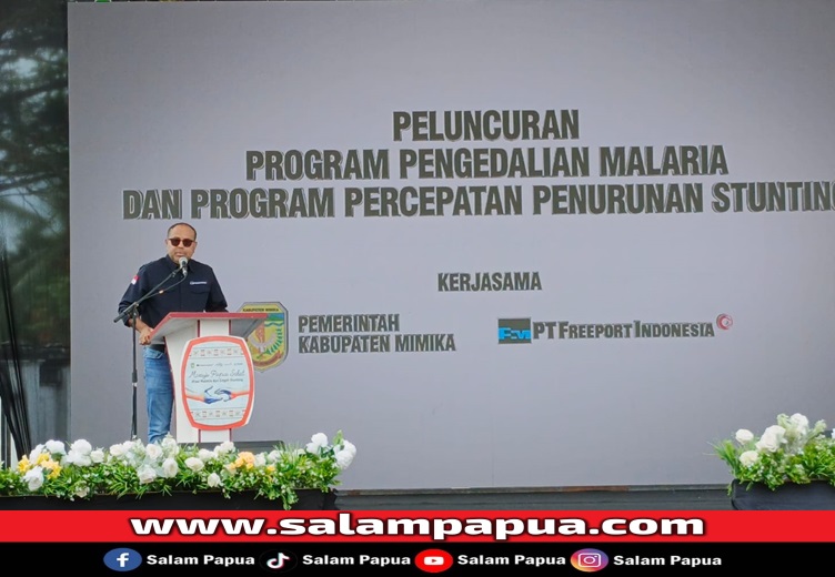 Freeport Indonesia Bersama Pemkab Mimika Launching Program Pengendalian Malaria Dan Percepatan Penurunan Stunting